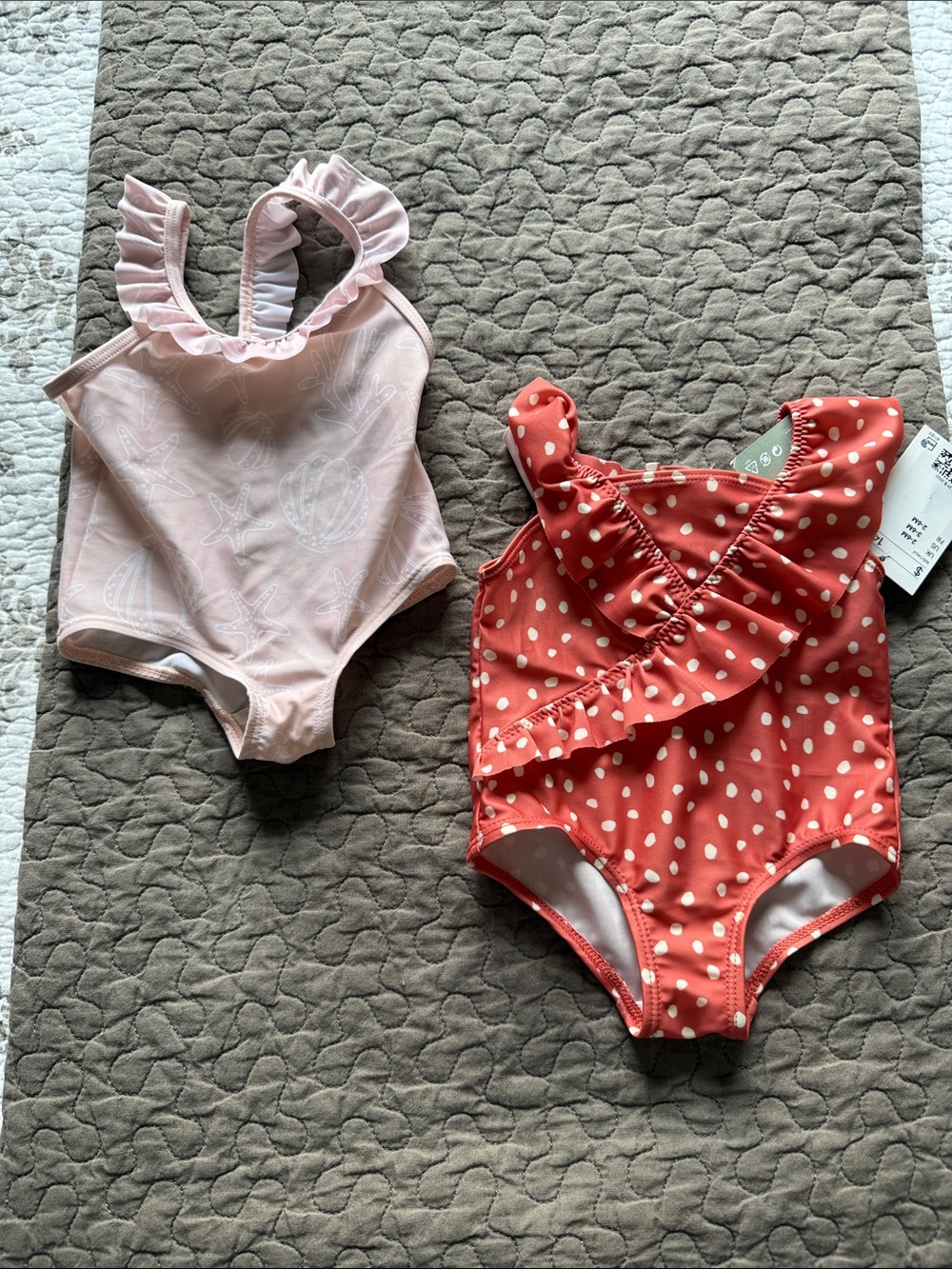 H&M  Baby Swimsuits with Ruffle Trim